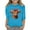 1#Blue471, variant on Byoo Girls' T Shirt Cow Printed Lightweight 3/4 Sleeved Valentine's Day T-Shirt Soft Daily Tee Sport Summer Top