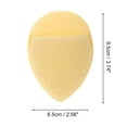 thumbnail image 3 of Vocoste 1 Pc Reusable Sponge Face Scrubber Teardrop for Removing Makeup 3.74"x2.56" Yellow, 3 of 5