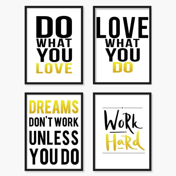 Motivational Wall Art Canvas Posters Aesthetic Painting Picture Prints for Bedroom 8x10 in (Unframed)