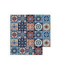 thumbnail image 2 of Antique Flower Tile Tile Decals Flower Patchwork Tile Decals Vintage Wall Stickers, 2 of 8
