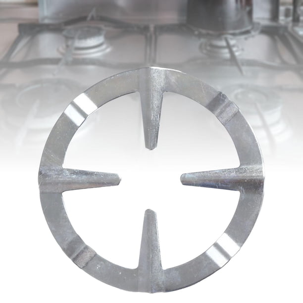 Soporte para olla , suministros prácticos para electrodomésticos , reductor de anillo de Gas duradero de 4 para utensilios de cocina Plata BLESIY Soporte de soporte de estufa
