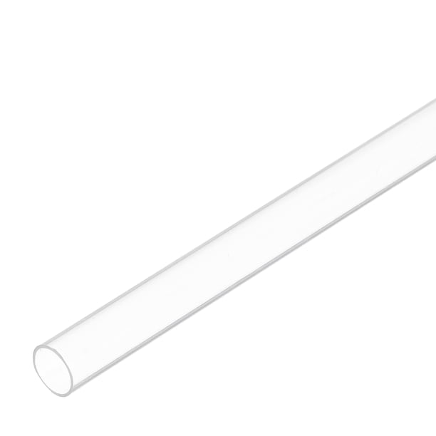 Tubo redondo rígido de policarbonato transparente Uxcell de plástico, 1/4"(7mm) ID, 5/16"(8mm) OD, 14"(350mm) para iluminación, modelos, plomería de agua
