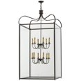 thumbnail image 4 of Meyda 162296 30 in. Square Rennes 12 Light Pendant, Timeless Bronze & Clear Glass, 4 of 5