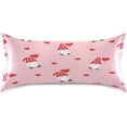 thumbnail image 3 of GZHJMY Valentine's Day Gnome Satin Pillowcase, Soft Breathable Silk Pillow Case with Envelope Closure for Hair and Skin, King Size 40 x 20 Inch Home Decor, 3 of 7