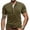 Army Green, variant on Njoeus Mens T-Shirts Undershirts Men'S Lapel Solid Color Buttons Short Sleeve Comfortable Cotton T Shirts Gym Workout Outdoors Blouse Shirt（Big & Tall Size）