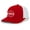 Red/White, variant on Christian Free Indeed John 8:36 Nail Cross Jesus Mens Mesh Back Trucker Hat Baseball Cap, Royal/White
