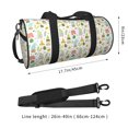 thumbnail image 4 of Bingfone Summer Beach Gnomes Print Gym Duffle Backpack for Men Women,Travel Weekender Carry-On Bags with Detachable Back Pack Straps for Traveling Overnight Climb Sports, 4 of 8