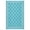 Light Blue/White, variant on GlowSol Gray Geometric Outdoor Rug, Waterproof Reversible