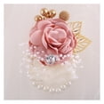 thumbnail image 1 of CSChome Wrist Flower For Wedding Faux Pearl Wrist Flower Adjustable Stunning Wedding Accessory Fade less Beautiful Wrist Flower Wedding Supply (Set of 1), 1 of 7