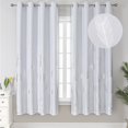 thumbnail image 1 of Cortinas Estelar Textiler Blanco Grisáceo con Estampado Plata 183x182 cm, 1 of 9