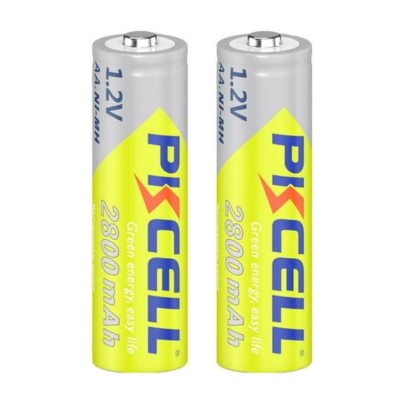 PKCELL AA NiMH 1.2V 2800mAh Rechargeable Battery  2 Pack