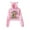 Pink, variant on Shakira Las Mujeres Ya No Lloran Cat ear hoodie fashion trend women's short hoodie sportswear