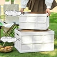 thumbnail image 2 of Caja de almacenamiento para exteriores, organizador de maletero de coche, caja de almacenamiento gruesa y plegable para coche, caja de almacenamiento de juguetes de plástico, 2 of 6