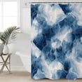 thumbnail image 6 of Shower Curtains Abstract Blue White Painting Bath Curtain Modern Art Waterproof Bathroom Shower Curtain Set with Hooks Decoration 36 x 72 Inches, 6 of 7