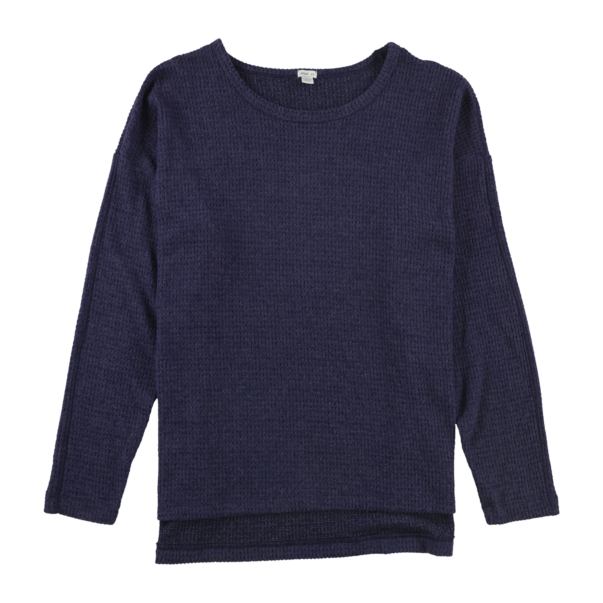 American Eagle Mens Solid Thermal Pajama Shirt, Blue, Medium