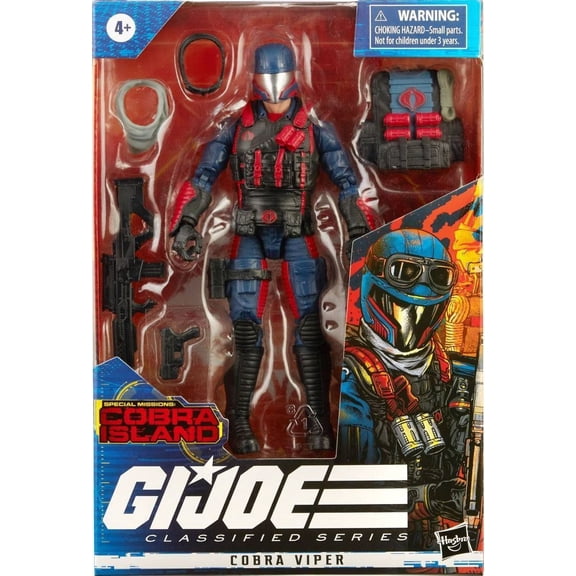 GI Joe Classified Series Cobra Viper Action Figure (Red)