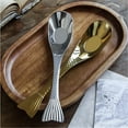 thumbnail image 7 of Tunhigl Stainless Steel Korean Soup Spoons 6.5 Inch - Long Handle Rice & Asian Soup Spoon for Home, Kitchen, or Restaurant - Durable & Dishwasher Safe Gold, 7 of 7