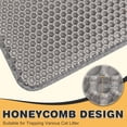 thumbnail image 4 of Cat Litter Mat Double Layer Waterproof Urine Proof Trapping Mat 1 Pack (Gray, 45x27 Inch), 4 of 8