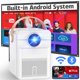 thumbnail image 1 of Proyector Exterior con Sistema Android, Mini Proyector con WiFi 5G y Bluetooth, Compatible con teléfono, USB, Aplicación Integrada Netflix, Youtube, Proyector Max 300” Full HD 1080P Soporte de Zoom 4D, 1 of 5