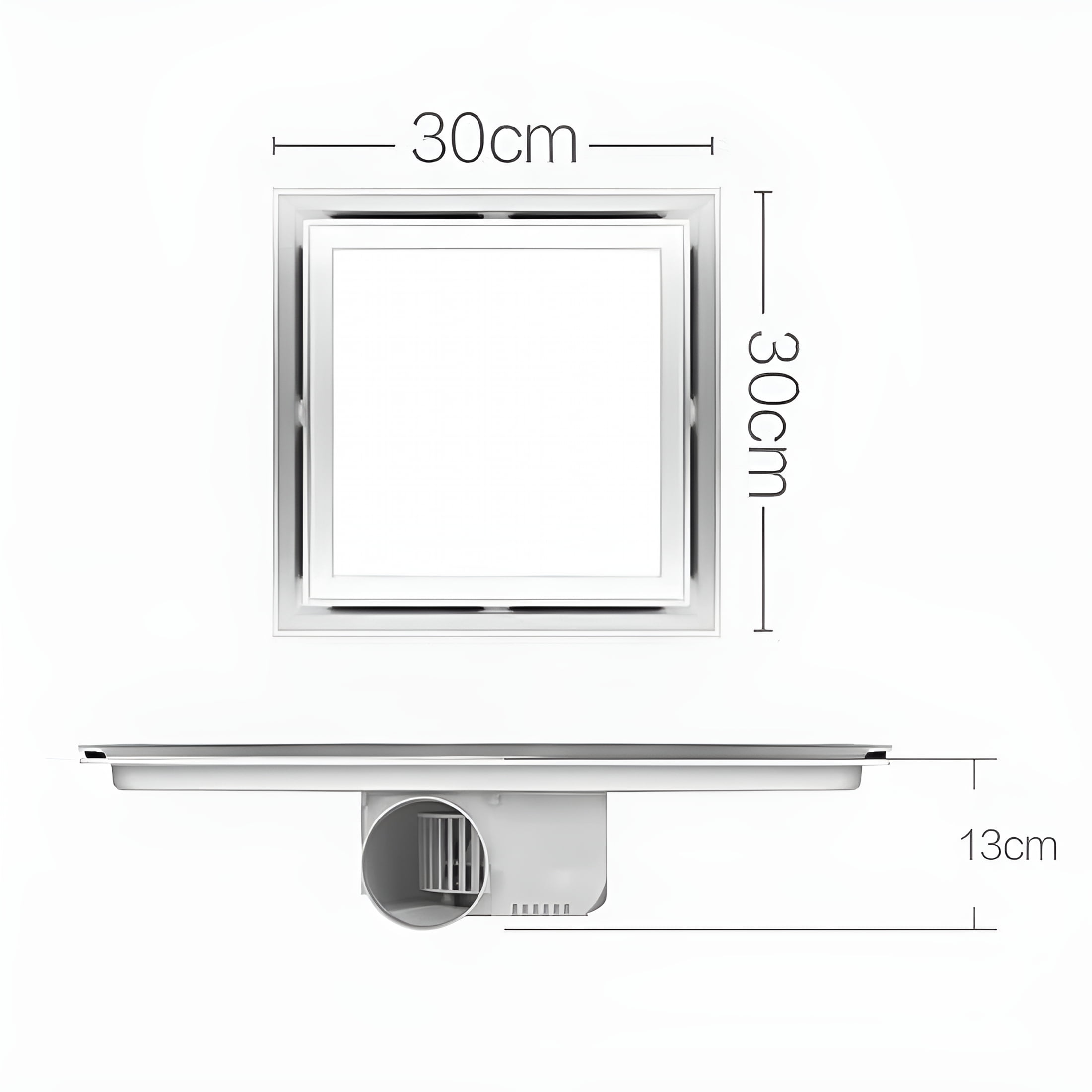 HIBIBUD Innovative Bathroom Ventilation System Quiet Exhaust Fan with Built in LEDs to Improve Ambiance and Airflow Efficiency