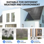 WERCHTAY 12V 100W Monocrystalline Solar Panel 2Pack 100W All Black Off-Grid RV Boat