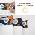 thumbnail image 2 of Spring White Flowers No Hooks Shower Curtain with Snap-in Liner Retro Pastoral Style Shower Curtains for Bathroom, Waterproof, Easy Install, Washable 66"x72", 2 of 9