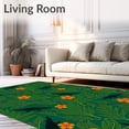 thumbnail image 2 of ODIKA 2'x3' Machine Washable Non-Slip Area Rug, Exotic Jungle Fauna Flora Spectacular Artistic Wonder High Traffic Rug, Green, 577864, 2 of 7