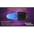 thumbnail image 2 of 10 Magnetic Memo Holders Set - Large Clip, Plastic - TBlue, 2 of 5