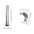 thumbnail image 2 of TABLZONE 4Pcs Pellet Stove Pipe Kit Stainless Steel Chimney Flue Pipe with Easy Installation for Home, 2 of 8