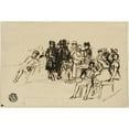 thumbnail image 2 of Sir David Wilkie 24x18 Gold Ornate Framed and Double Matted Museum Art Print Titled - Study for Right Group (C. 1820), 2 of 4