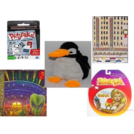 Children's Gift Bundle [5 Piece] -  Hasbro s PICTUREKA Card  - Radio City   - Penguin  11