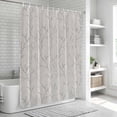 thumbnail image 6 of Grey Branches Shower Curtain, Waterproof Shower Curtains for Bathroom, Vintage Art Farmhouse Washable Fabric Bathtub Curtain Set Bath Decor with 12 Hooks Long 72"x84", 6 of 8