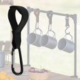 thumbnail image 1 of de camping W/ D, de clip de , de vajil portátil, trípode, percha de almacenamiento de ropa para cocina, viaje de acampada Negro Baoblaze Gancho de senderismo de campamento, 1 of 5