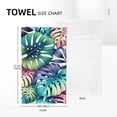 thumbnail image 4 of Nawy Green Leaves Tropical Palm Leaf Decorative Summer 2-Piece Funny Kitchen Towels for Kitchens, Bathrooms, Showers 27.5*16in, 4 of 6