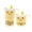 Yellow, variant on Cute Telescopic Pencil Pouch Stand Up Zipper Storage for Office Travel Blue