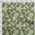 thumbnail image 3 of Soimoi Leaves Printed, Poly Canvas Fabric, Decor Sewing Fabric by The Yard 56 Inch Wide,Decorative Fabric for Curtains Tote Bags, Forest Green, 3 of 5