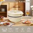 thumbnail image 4 of Kaqiluo 1500W 4L Large Capacity Electric Cooker, Multi-Function Non-Stick Electric Hot Pot, Rice Cooker, for Steak,Family/Gift/Dorm Essentials (Steamer & Silicone Spatulas Included), 4 of 6