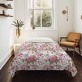 thumbnail image 4 of Light Pink Spring Floral Tapestry for Bedroom Wall Hanging Tapestry, Vintage Summer Botanical Ceiling Backdrop Tapestries Poster Blanket Wall Decor for Teens Room Living Room Dorm 59" x 79", 4 of 8