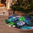 thumbnail image 5 of Fuzoiu Colorful Flowers Print Christmas Tree Skirt,Xmas Christmas Decorations,Xmas Tree Mat for Farmhouse Holiday New Years Home Party Decor Tree Rugs-30", 5 of 6