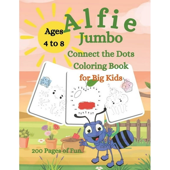 Alfie Jumbo Connect the Dots Coloring Book for Big Kids, (Paperback)