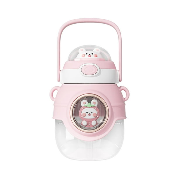 Botella para beber agua Botella para beber con tapas Taza para bebida de 1100 ml con asa para Conejito