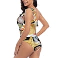 thumbnail image 6 of Daiia Sea Shell Women's One Piece Swimsuits Personalized One Shoulder Swimwear Asymmetric Ruffle Bathing Suits-XX-Large, 6 of 8