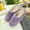 Purple, variant on Women's Warm Cotton Knit Memory Foam Slippers Soft House Slippers with Anti Slip Sole