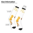 thumbnail image 3 of Bingfone Compression Socks for Women and Men Long Socks for Running Athletic Cycling Nurse-Pumpkin Pie Gnome, 3 of 8