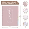 thumbnail image 2 of Rileys Academic Planner 2026-2027, Daily, Weekly & Monthly Planner, July 2026 - June 2027, Student Notes Pages, Twin-Wire Binding, Weekly Agenda for School & Work (8.5 x 11-Inches, Pink), 2 of 5