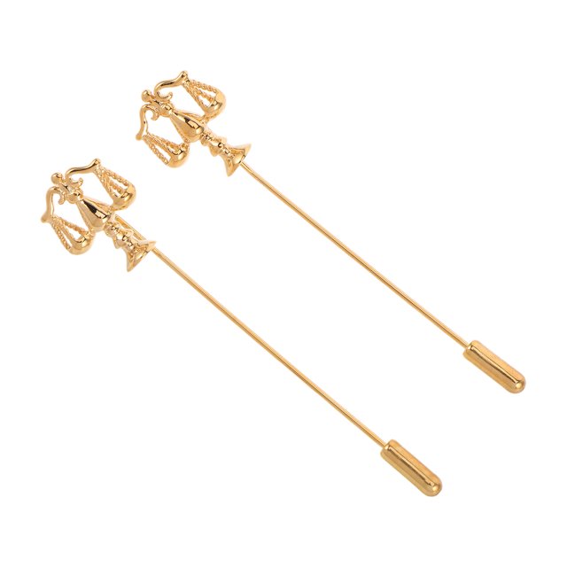 TABLETREANDS 2Ud Libra Metal Dorado Accesorio Para Traje Con Balance Clásico
