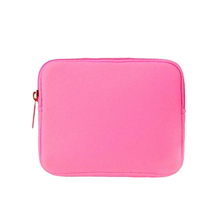 Carevas Laptop Adapter Storage Bag Wear-resistant Scratch-resistant Digital Storage Bag for Hark Disk Mouse Data Cable Dark Pink