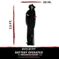 thumbnail image 3 of Haunted Hill Farm 7.3 ft Life-Size Animatronic Witch, Indoor/Outdoor Halloween Decoration, Flashing Red Eyes, Poseable, Battery-Operated, HHWITCH-8FLS, 3 of 12