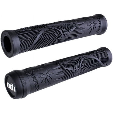 ODI Hucker Grips - Black Flangless MTB Bike Commuter