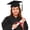 3-Black, variant on Dpytoraw Kids Graduation Cap and Gown Set, Preschool & Kindergarten Graduation Outfit with Tassel Size 4-5 Years